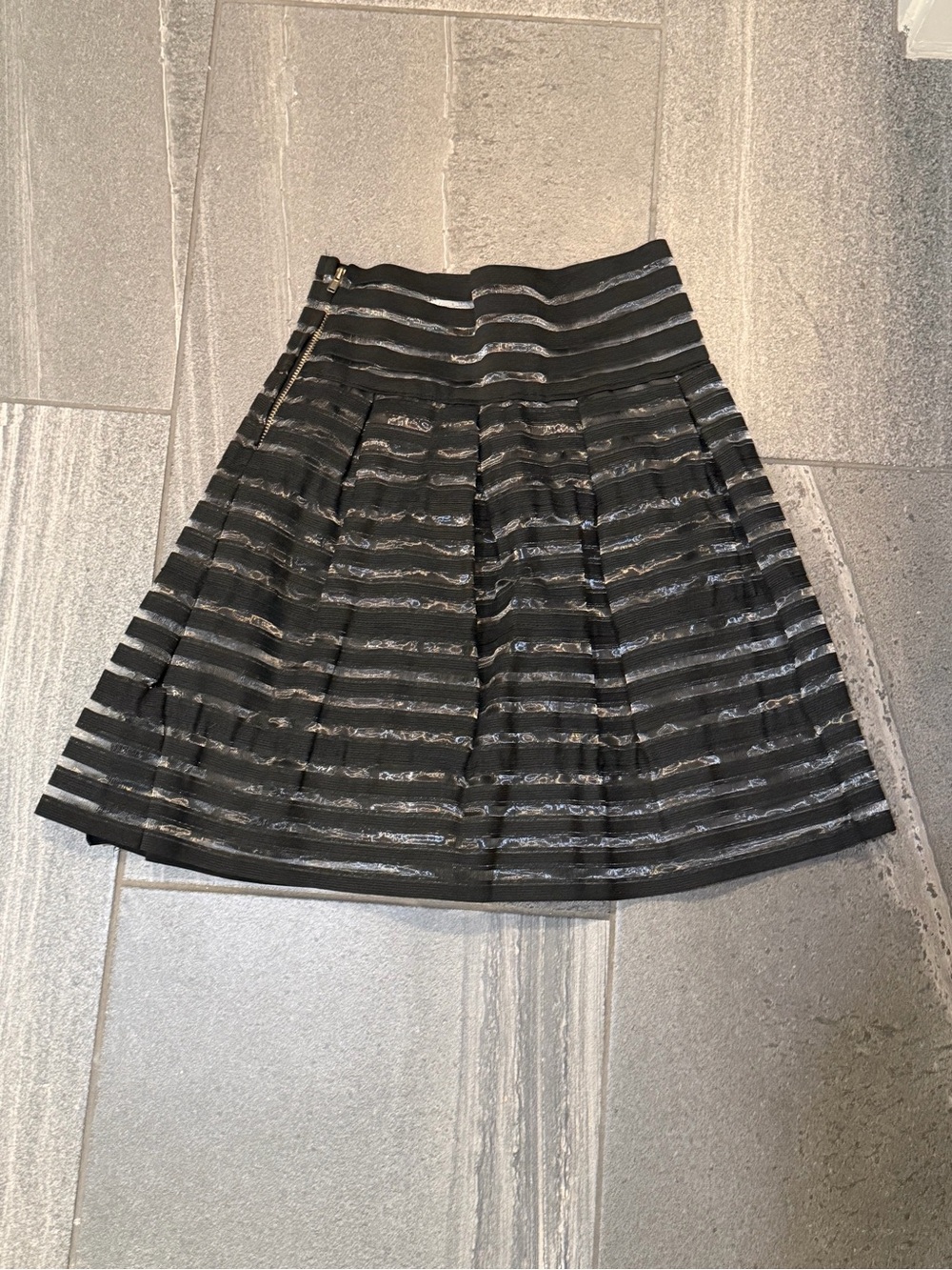 Charlotte Russe fit and flare black skirt